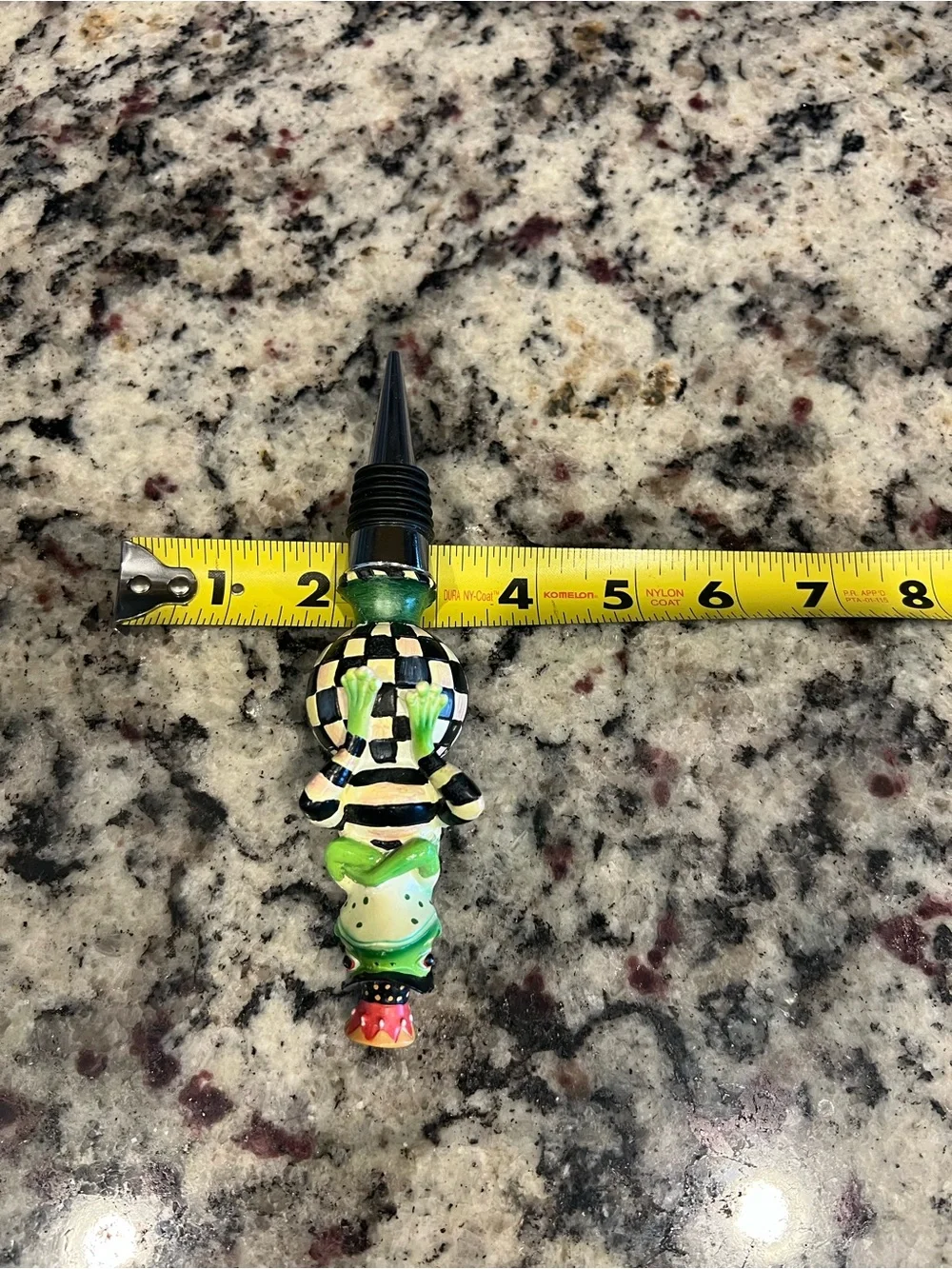 MACKENZIE-CHILDS MR JINGLES FROG BOTTLE STOPPER, HTF.